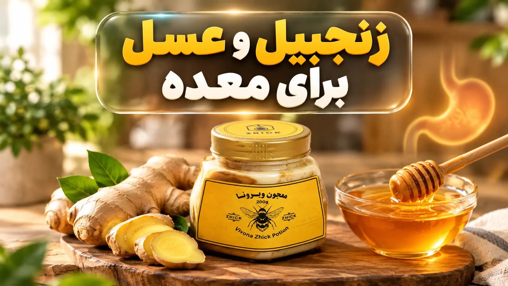 زنجبیل و عسل برای معده + فاید ها روش مصرف و ضررها